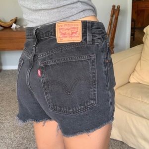 Levi’s 501 Black Denim Shorts